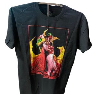 Marvel Black Tee with Colorful Graphic